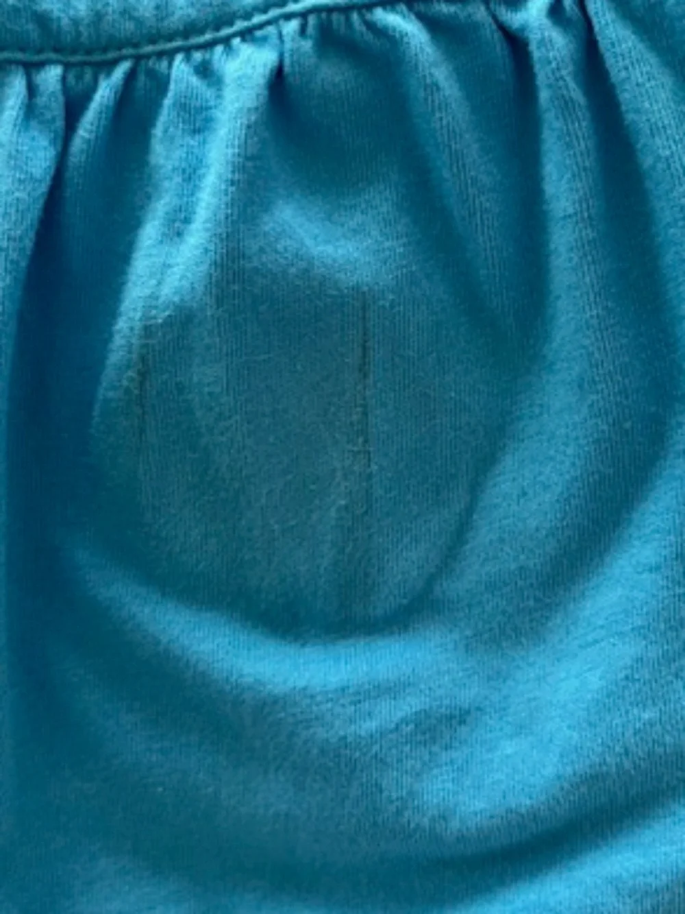 Johnny Was Blue Cotton Knit Embroidered Tiered Midi Dress SzM Boho Resort Beach - Picture 10 of 10